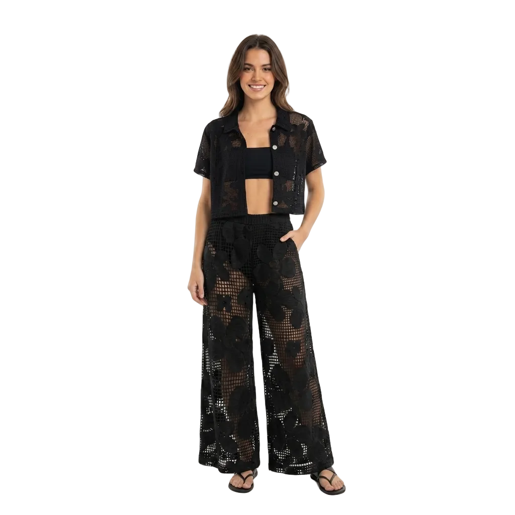 La Margarita Crochet Guacho Pants
