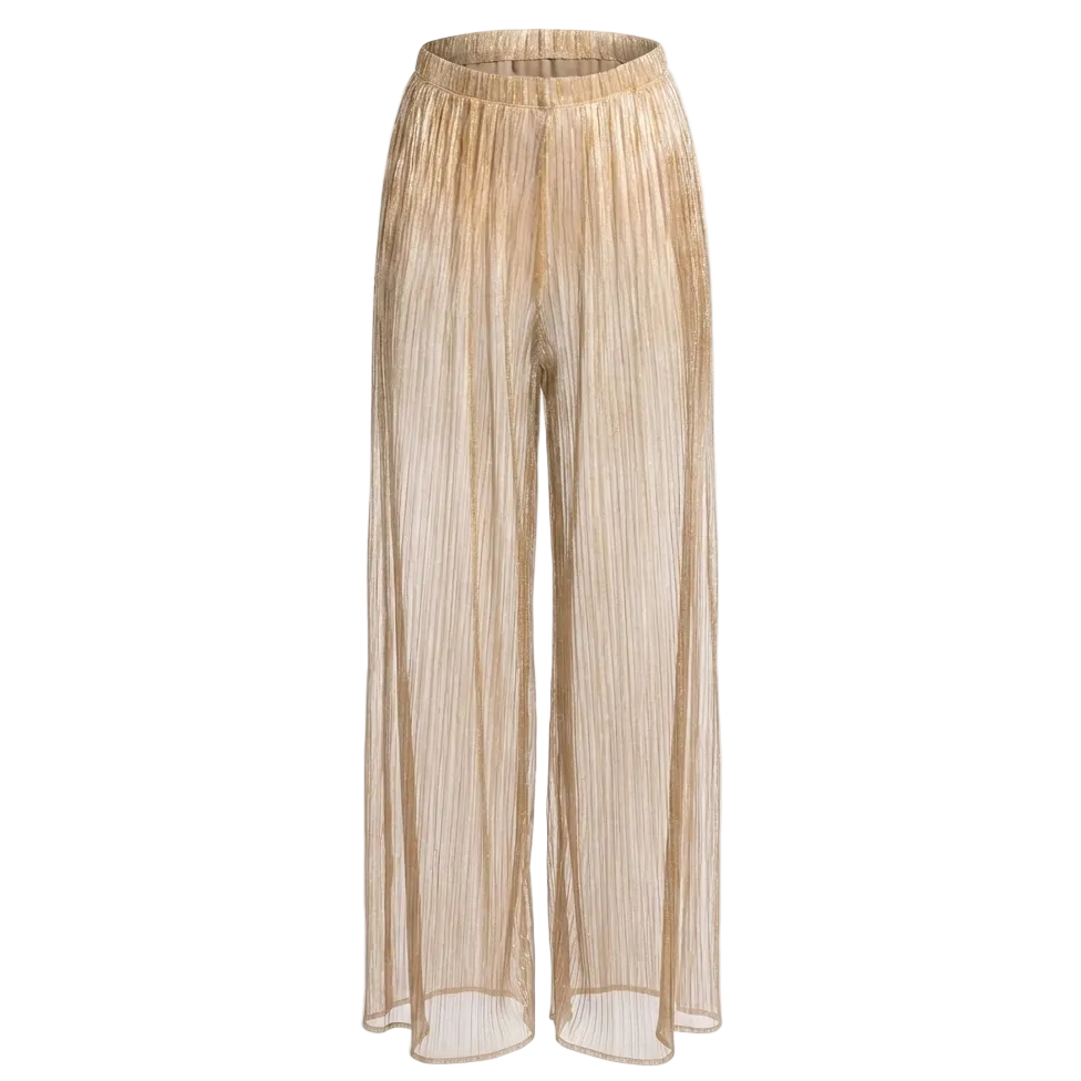 Tango Sheer Metallic Gaucho Pants
