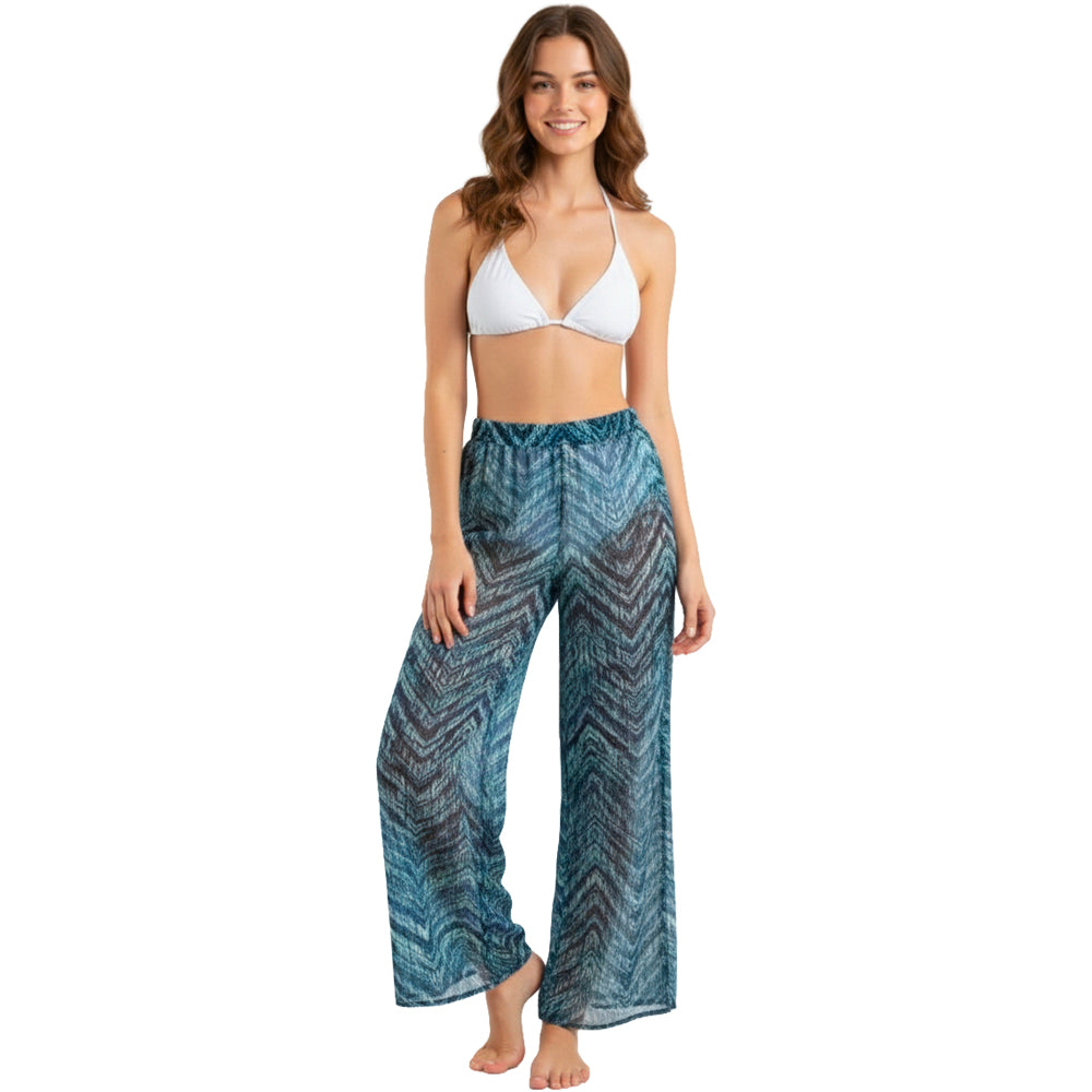 Azure Wave Sheer Resort Pants