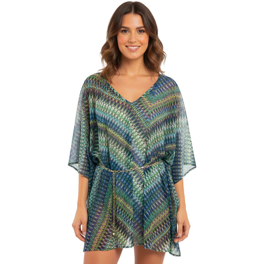 Sheer Printed Kaftan