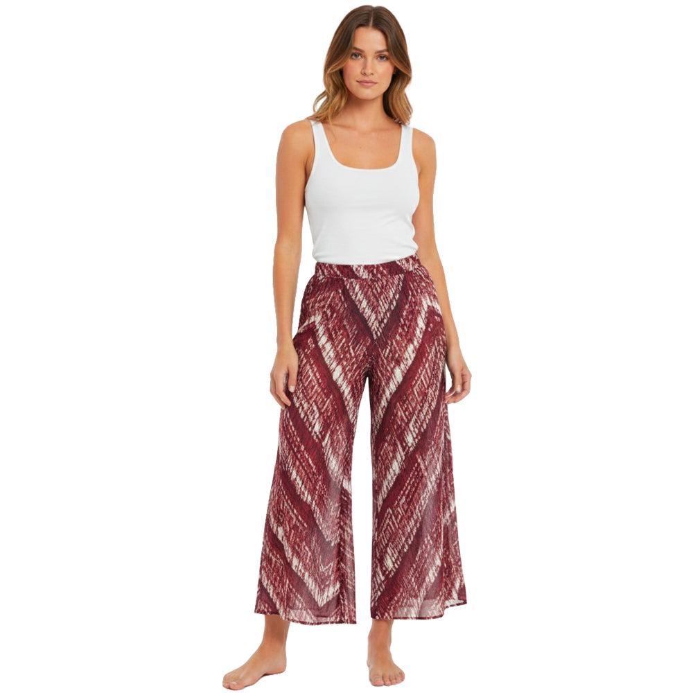 Burgundy Chevron Resort Pants