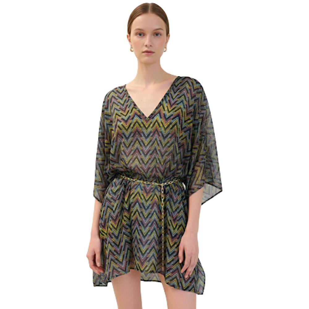 Multicolor Chevron Kaftan
