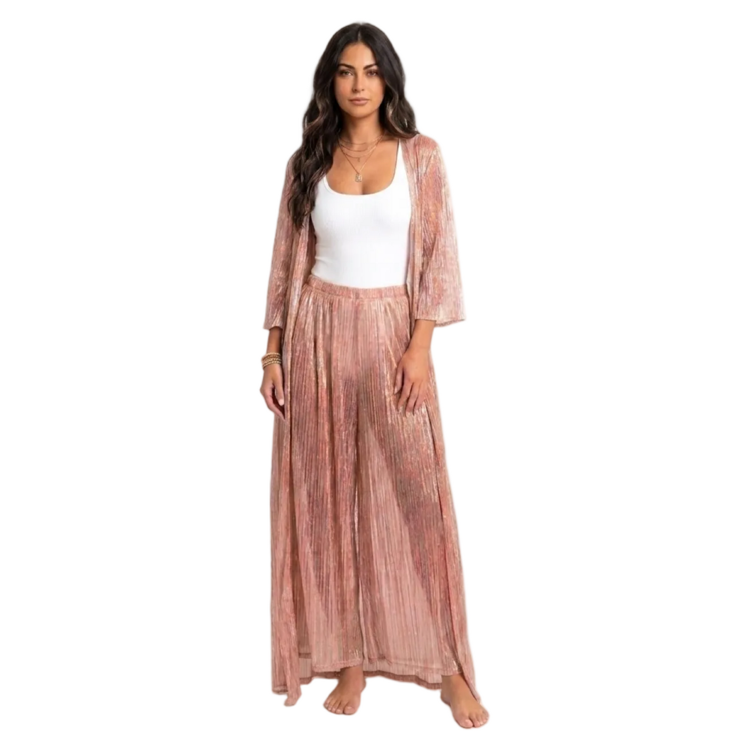 Tango Sheer Metallic Duster